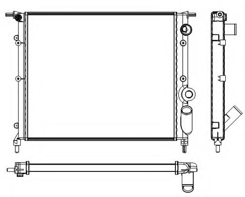 JDEUS  Radiador refrigeracion del motor RENAULT R 21 1.7